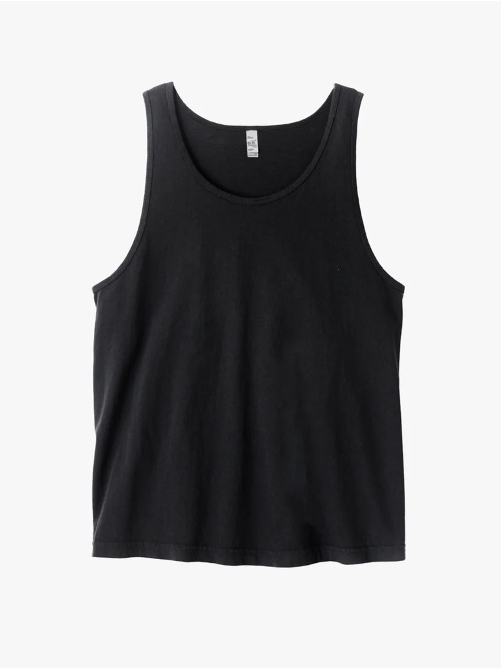 la apparel tank top black - unisex 100% cotton basic S nwt
